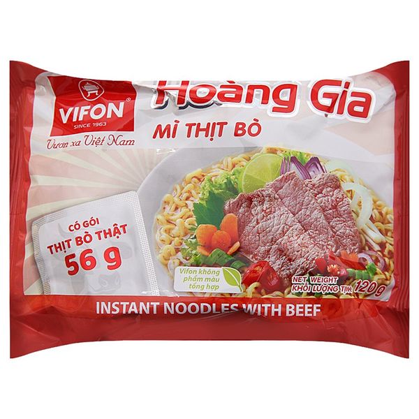  Mì Vifon Hoàng Gia thịt bò gói 120g 