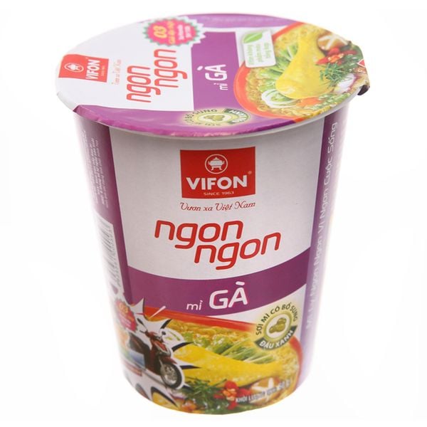  Mì ly Vifon ngon ngon vị gà 60g 