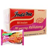  Mì xào khô Indomie Goreng Rendang vị bò cay lốc 5 gói x 91g 