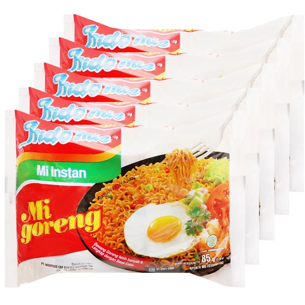  Mì xào khô Indomie Goreng vị đặc biệt lốc 5 gói x 85g 