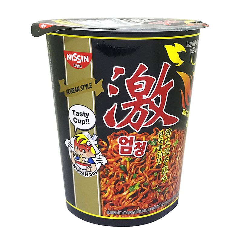  Mì xào khô Nissin vị gà cay Hàn Quốc thùng 36 ly x 71 g 