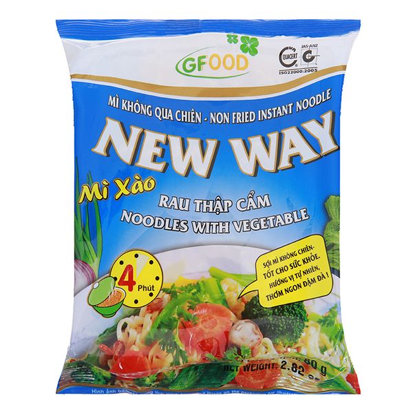  Mì xào New Way rau thập cẩm gói 80g 