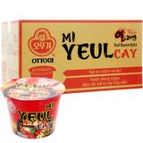  Mì Yeul Ottogi vị cay thùng 12 tô x 105g 