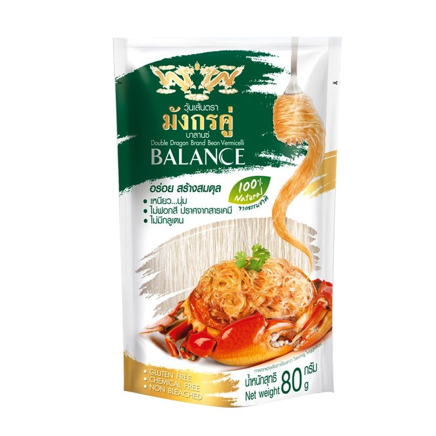  Miến đậu xanh Double Dragon Thai Wah gói 200g 