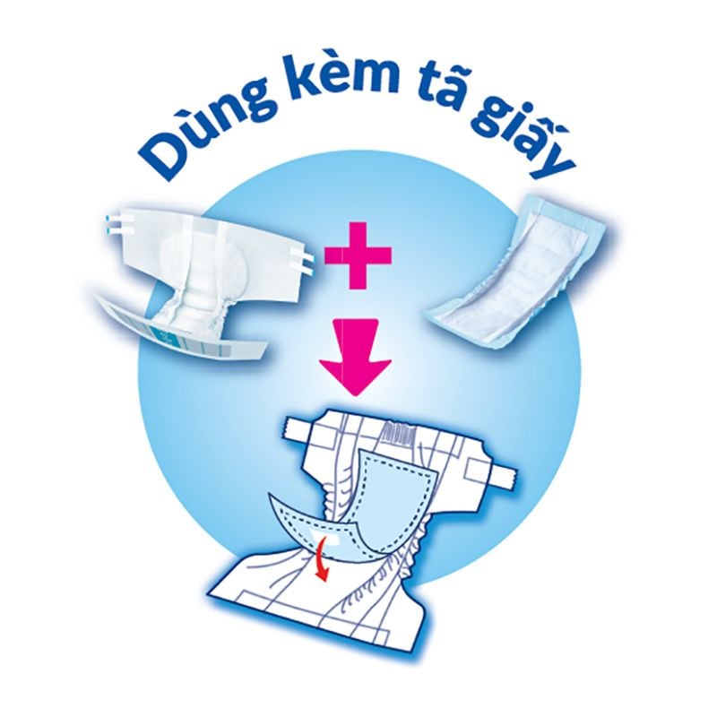  Miếng lót bổ sung Caryn dùng kèm tã giấy thùng 6 gói x 18 miếng 