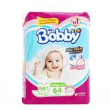  Miếng lót sơ sinh Bobby Newborn cho bé dưới 1 tháng gói 64 miếng 