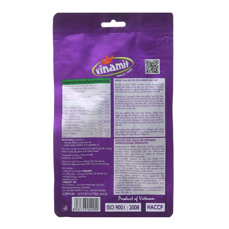  Mít sấy Vinamit gói 150g 