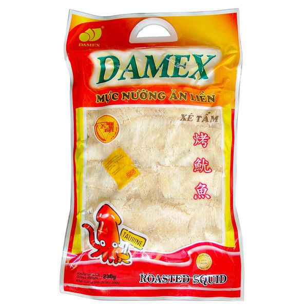  Mực nướng xé tẩm ăn liền Damex gói 200g 