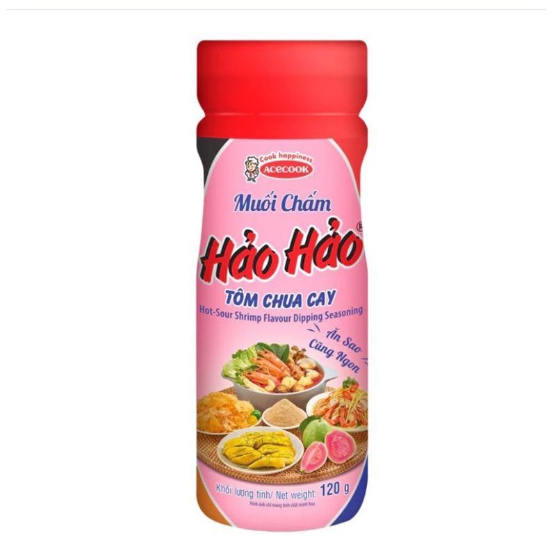  Muối chấm Hảo Hảo vị tôm chua cay chai 120g 