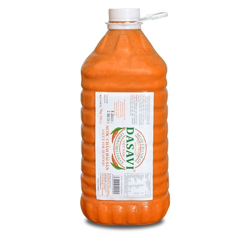  Muối chanh ớt đỏ Nha Trang Dasavi thùng 2 bình x  6,5 Kg 