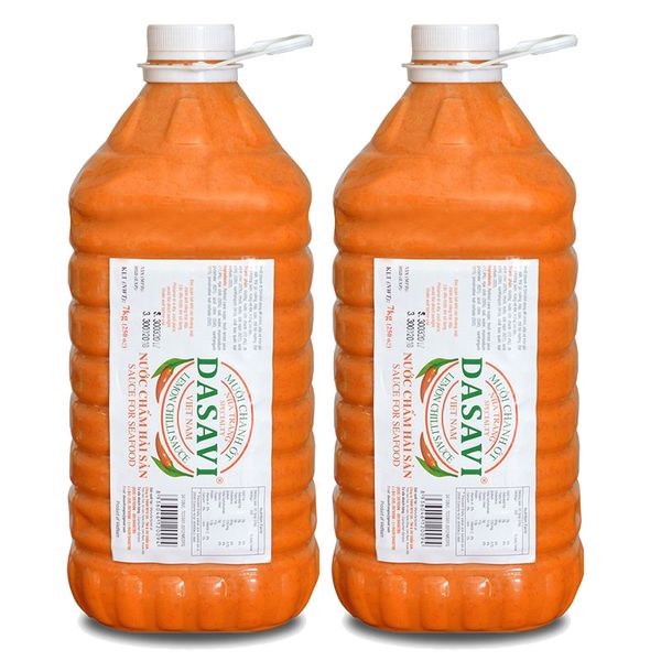  Muối chanh ớt đỏ Nha Trang Dasavi thùng 2 bình x  6,5 Kg 