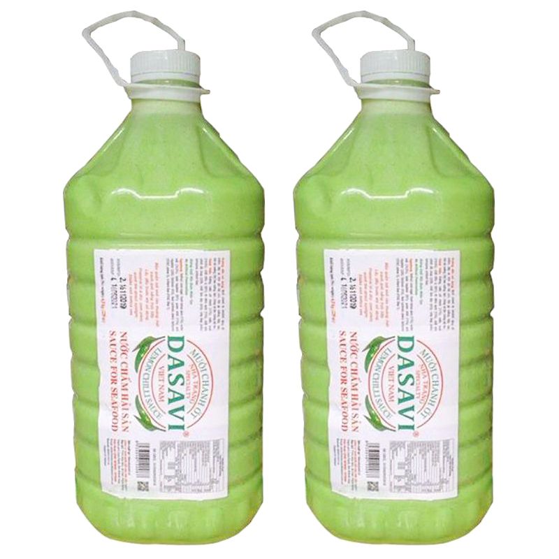  Muối chanh ớt xanh Nha Trang Dasavi thùng 2 bình x 6,5 Kg 