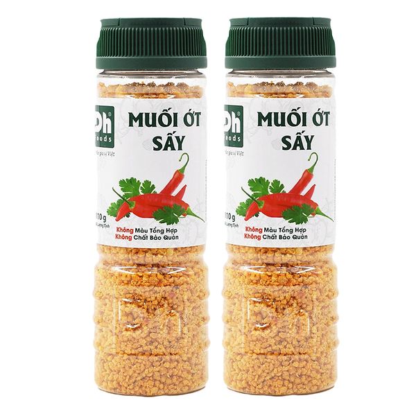  Muối ớt sấy Dh Foods bộ 2 hũ x 110g 