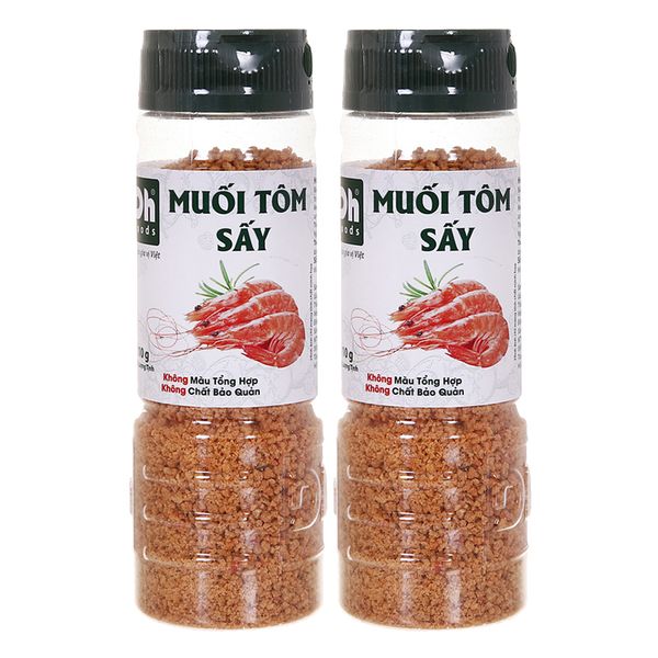  Muối tôm sấy Dh Foods bộ 2 hũ x 110g 