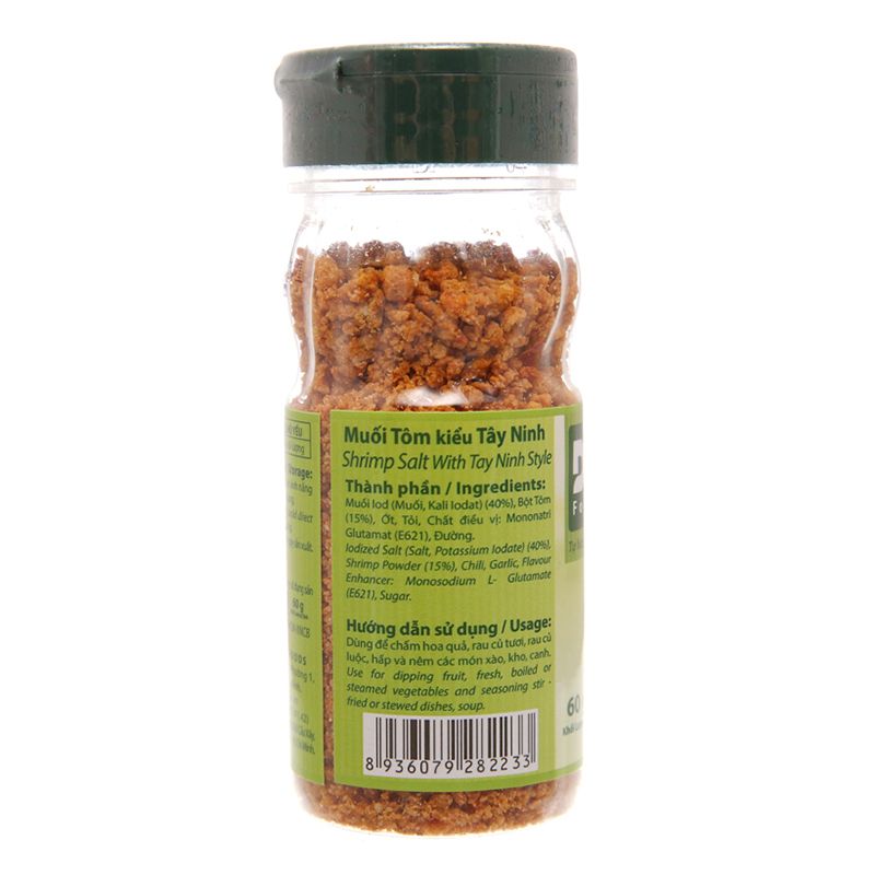  Muối tôm Tây Ninh Dh Foods Natural hũ 60g 