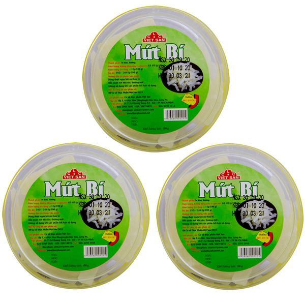  Mứt bí Tết Việt San bộ 3 hộp x 150 g 