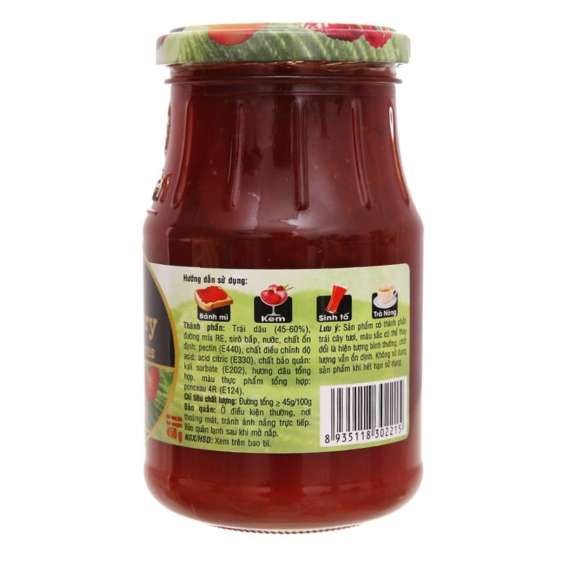  Mứt dâu Preserves Golden Farm hũ 450g 