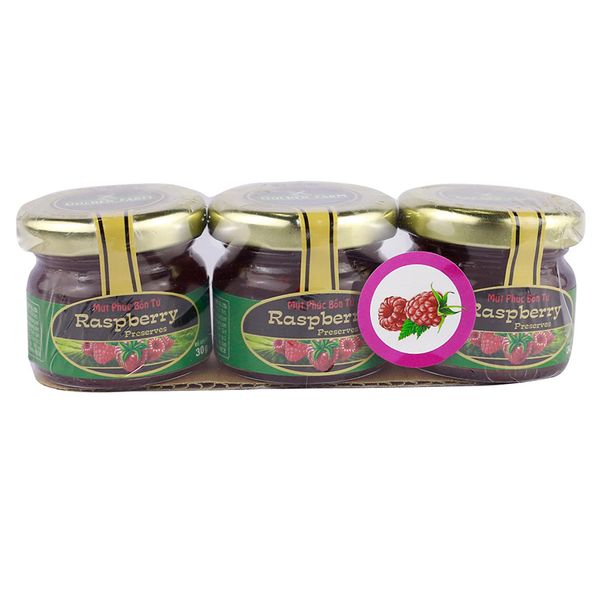  Mứt phúc bồn tử Preserves Golden Farm lốc 3 hộp x 30g 