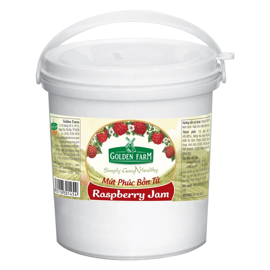  Mứt phúc bồn tử Preserves Golden Farm hũ 450g 