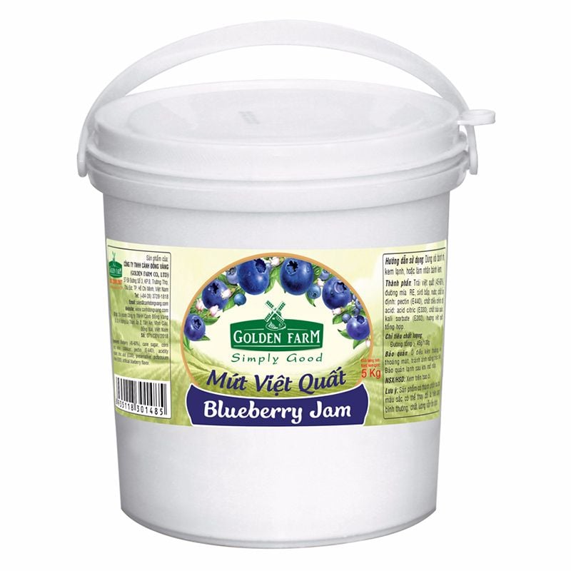  Mứt việt quất Preserves Golden Farm lốc 3 hộp x 30g 