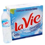  Nước khoáng Lavie thùng 12 chai x 1,5 lít 