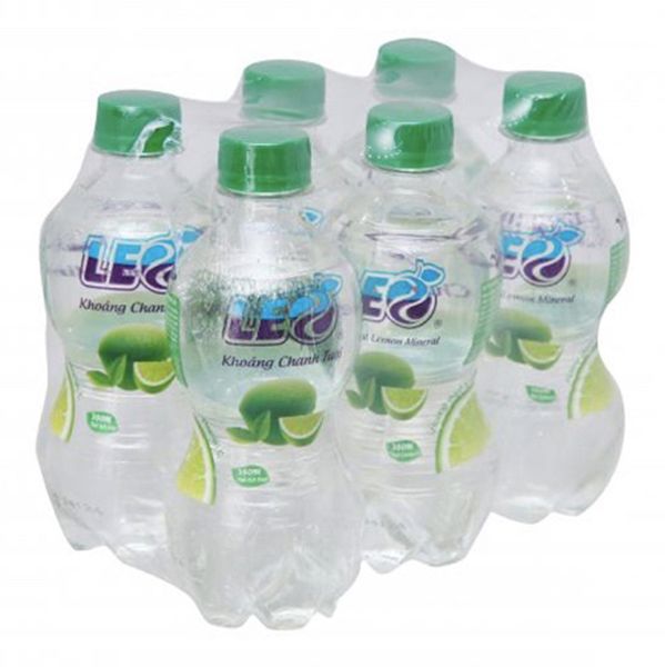  Nước khoáng Leo vị chanh lốc 6 chai x 350ml 