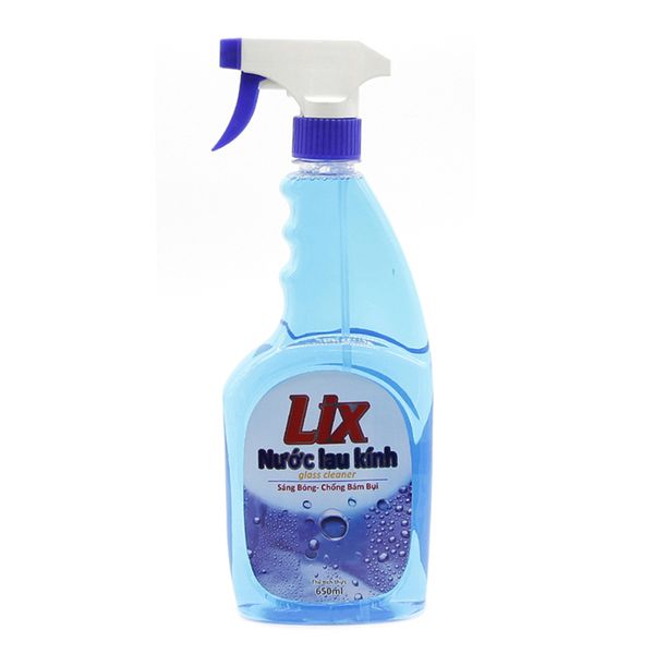  Nước lau kính Lix hương thơm mát chai 650ml 