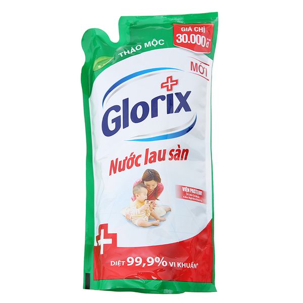  Nước lau sàn Glorix Diệt 99% vi khuẩn hương thảo mộc gói 950ml 