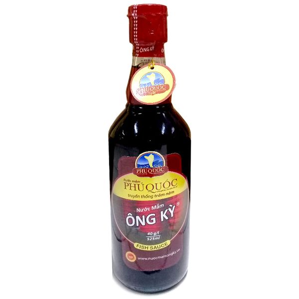  Nước mắm cao cấp Ông Kỳ 40 độ đạm chai 525 ml 