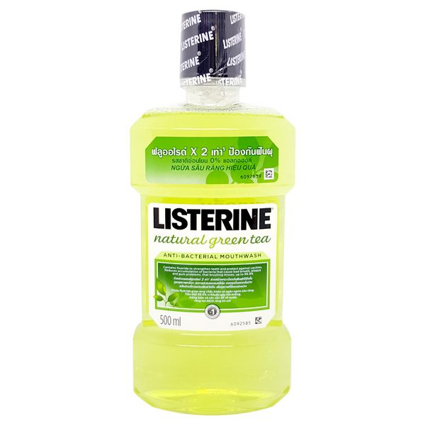  Nước súc miệng Listerine trà xanh chai 500ml 