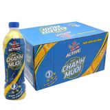  Nước tăng lực Number 1 Active vị chanh muối thùng 24 chai x 500 ml 