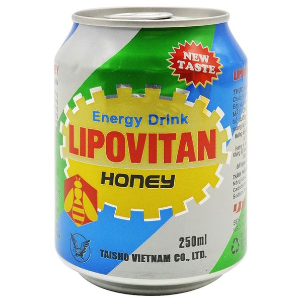  Nước uống tăng lực Lipovitan vị mật ong lon 250 ml 