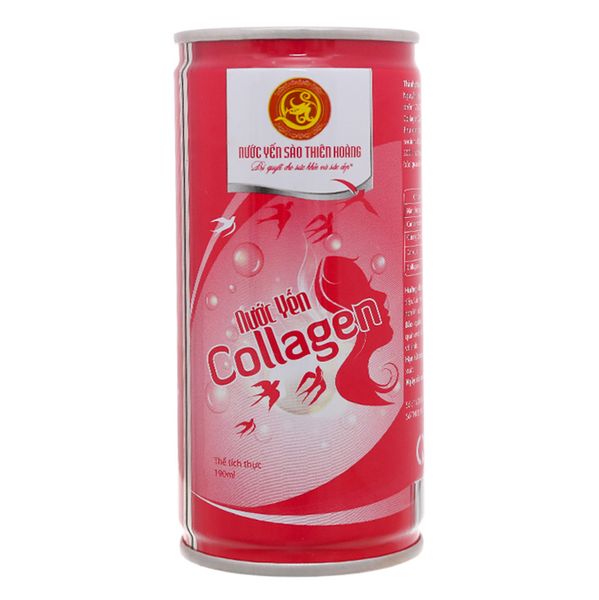  Nước yến sào Thiên Hoàng Collagen lon 190ml 