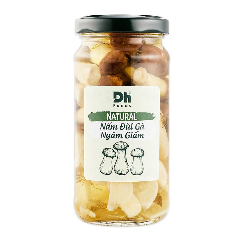  Nấm đùi gà ngâm giấm DH Foods natural hũ 240g 