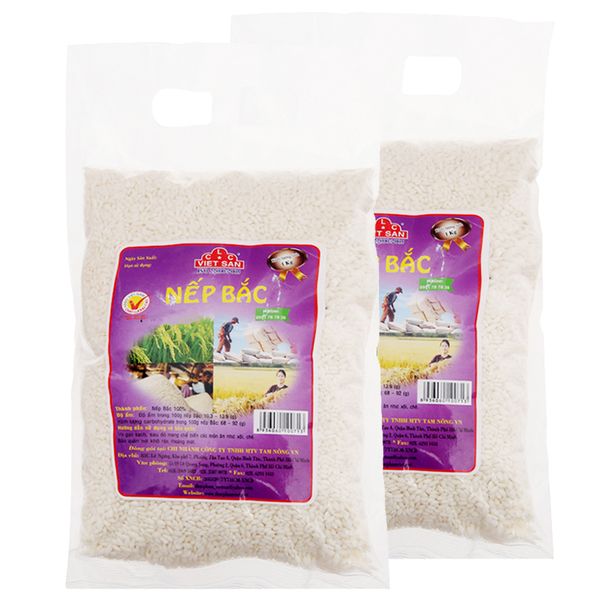  Nếp Bắc Việt San bộ 2 túi x 1kg 