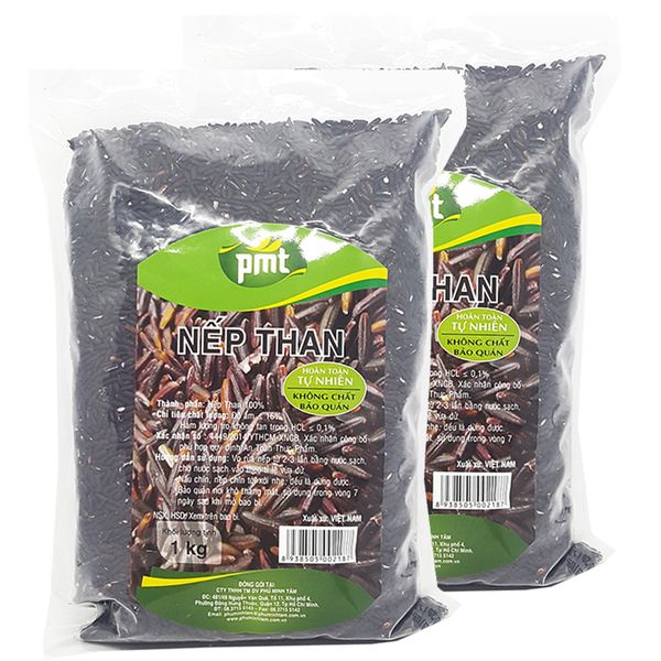  Nếp than PMT bộ 2 túi x 1kg 