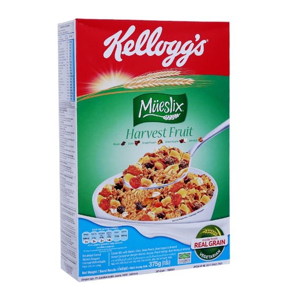  Ngũ cốc Kellogg's Mueslix hương trái cây hộp 375g 