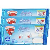  Phô mai vuông Con Bò Cười La Vache qui rit Belcube vị sữa 24 viên bộ 3 gói x 125g 