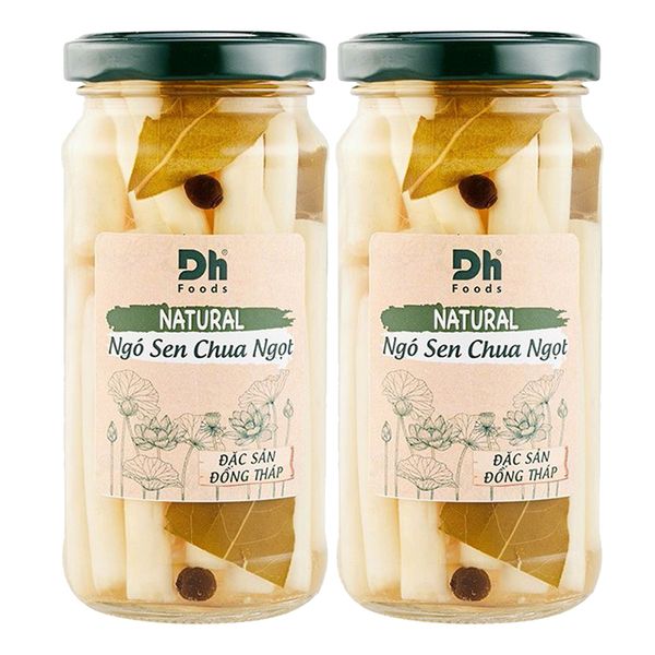  Ngó sen chua Ngọt DH Foods natural bộ 2 hũ x 220g 