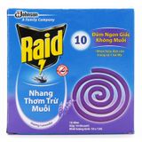  Nhang muỗi Raid hương Lavender hộp 10 khoanh 