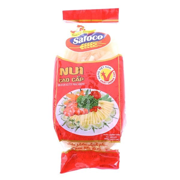  Nui ống lớn cao cấp Safoco gói 400g 