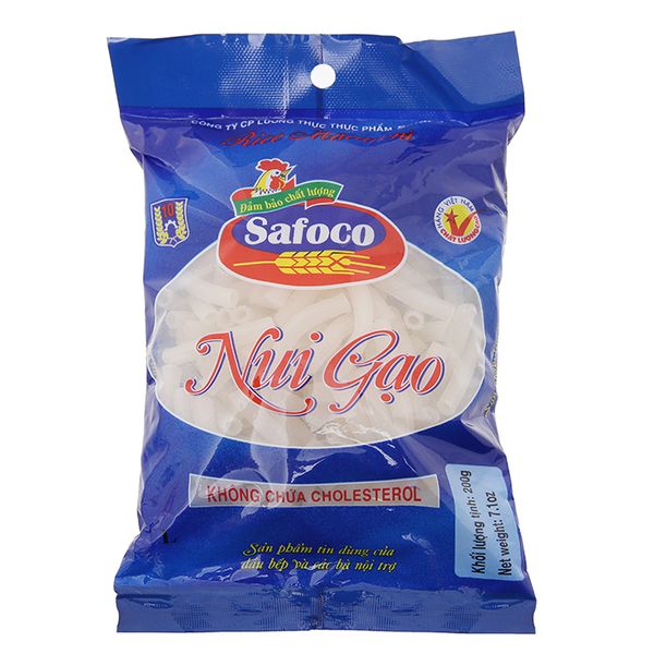  Nui gạo ống lớn Safoco gói 200g 