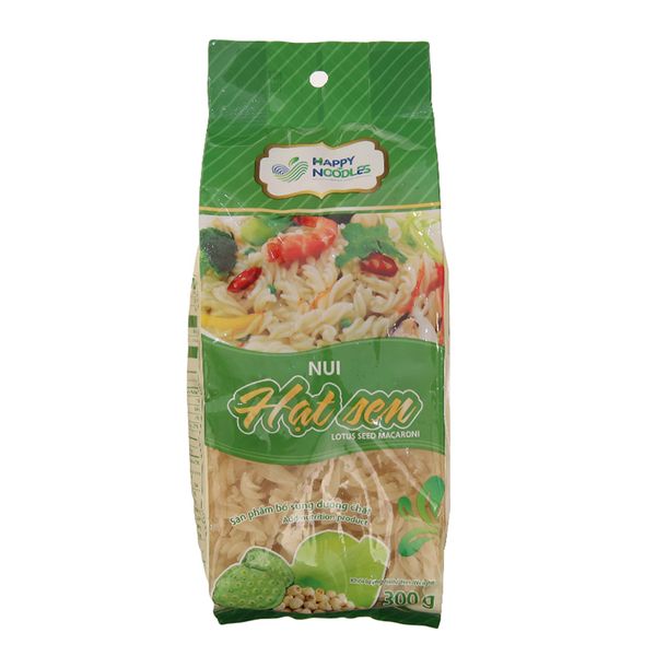  Nui hạt sen dạng xoắn Happy Noodles gói 300g 