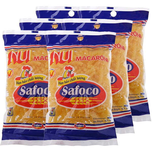  Nui trứng xoắn Safoco thùng 20 gói x 300g 