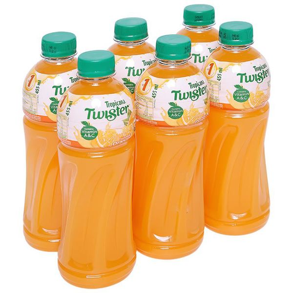  Nước cam ép Twister lốc 6 chai x 455ml 