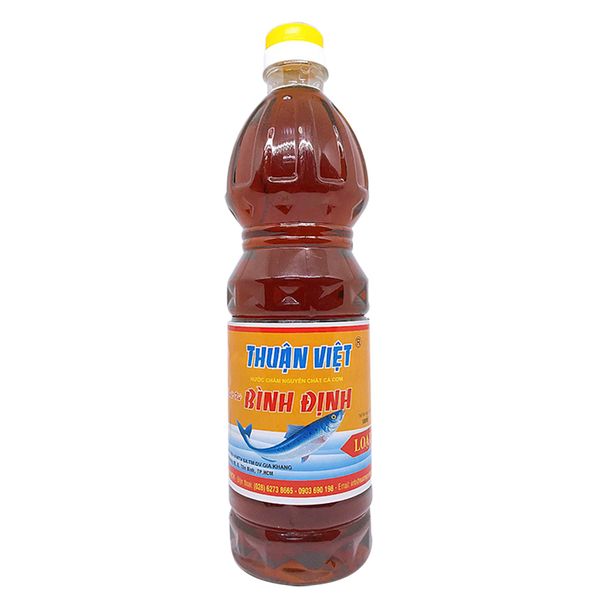  Nước chấm cá cơm Bình Định Thuận Việt loại I chai 900ml 