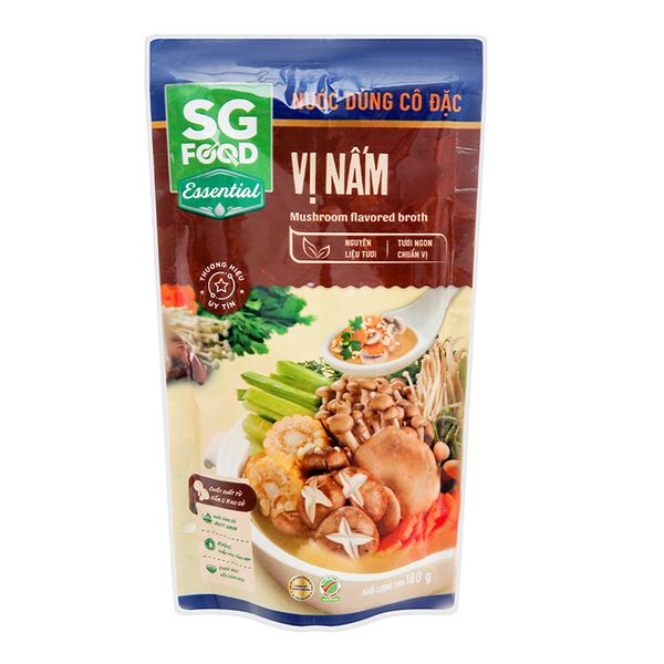  Nước dùng cô đặc vị lẩu nấm SG Food gói 180g 