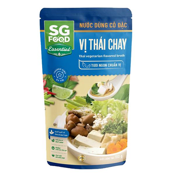  Nước dùng cô đặc vị lẩu Thái chay SG Food gói 180g 