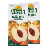  Nước ép đào Vfresh hộp 1L 