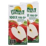  Nước ép táo 100% Vfresh bộ 2 hộp x 1 Lít 